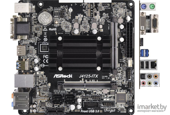 Материнская плата ASRock J4125-ITX