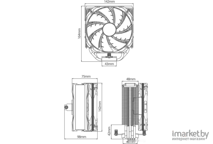Система охлаждения DeepCool AS500 (R-AS500-BKNLMN-G)