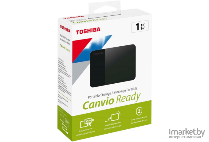 Внешний жесткий диск Toshiba Canvio Ready 1ТБ [HDTP310EK3AA]