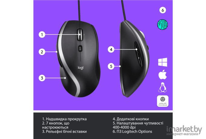 Мышь Logitech M500s [910-005784]