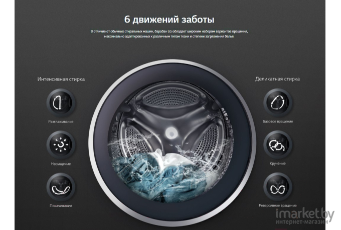 Стиральная машина LG F4M5VS6S