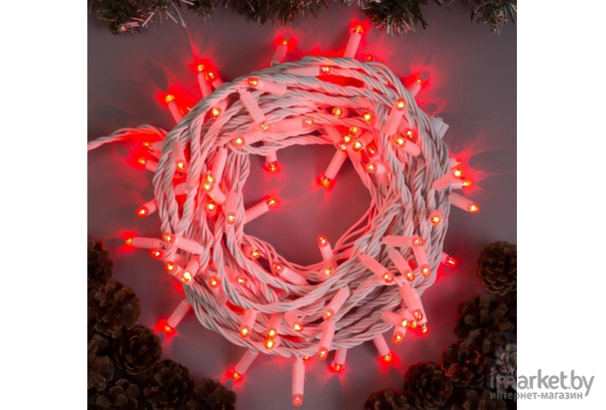 Новогодняя гирлянда Luazon Нить 100 LED 10м красный [3584115]