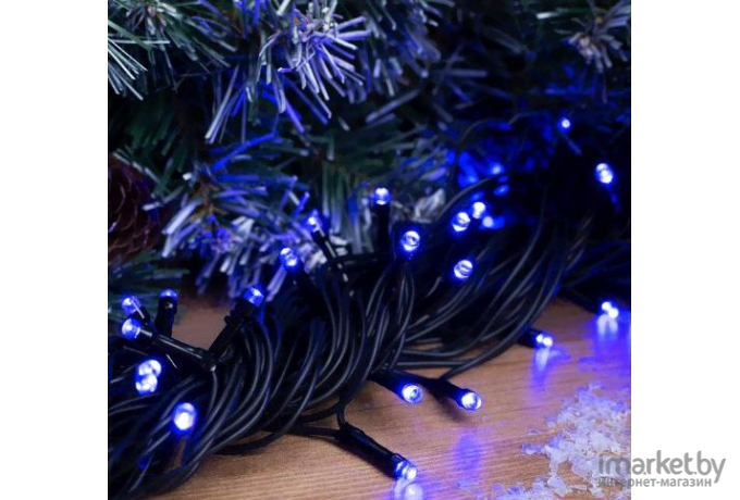 Новогодняя гирлянда Luazon Нить 100 LED 10м синий [3584090]