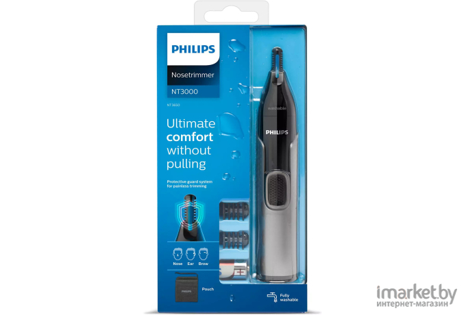 Триммер для носа и ушей Philips NT3650