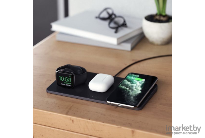 Беспроводное зарядное устройство Satechi Trio Wireless Charging Pad [ST-X3TWCPM]