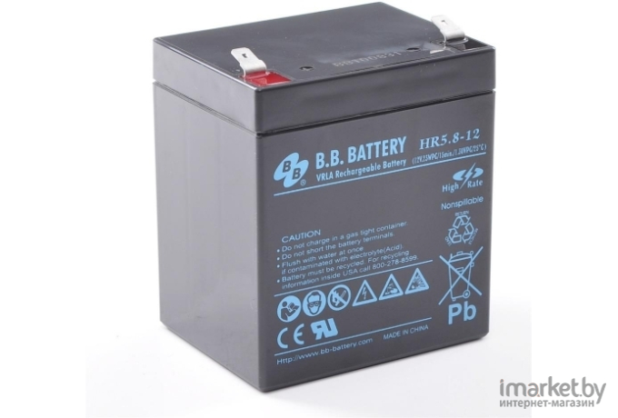 Аккумулятор для ИБП B.B. Battery HR5.8-12 12В 5.8Ач