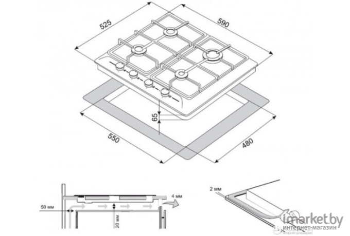 Варочная панель Zorg Technology BLC FDW RBL EMY)