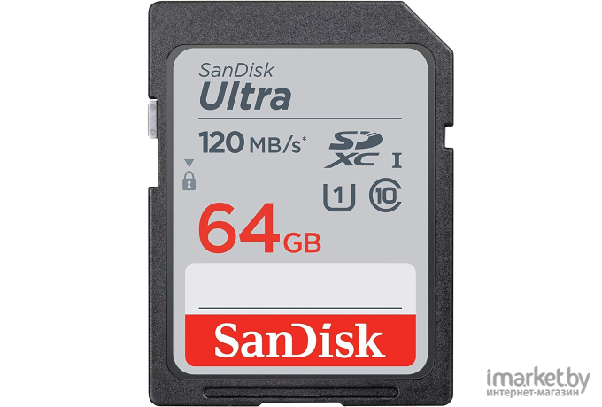 Карта памяти SanDisk SDXC 64GB UHS-I [SDSDUN4-064G-GN6IN]