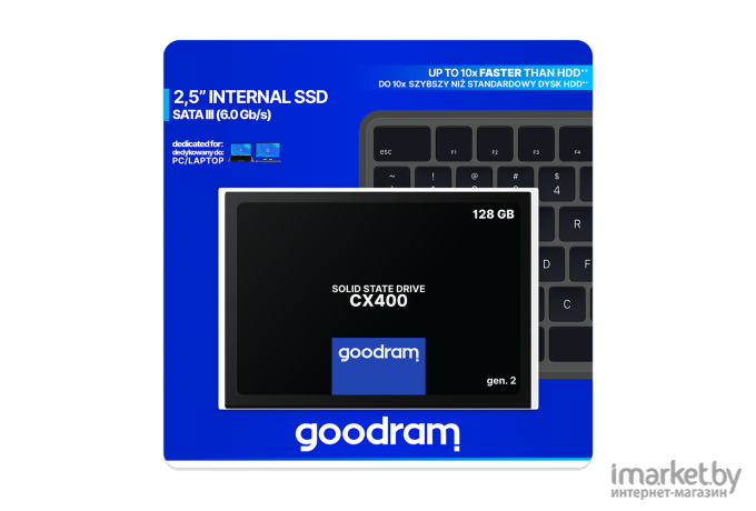 SSD диск GOODRAM 128GB CX400 [SSDPR-CX400-128-G2]