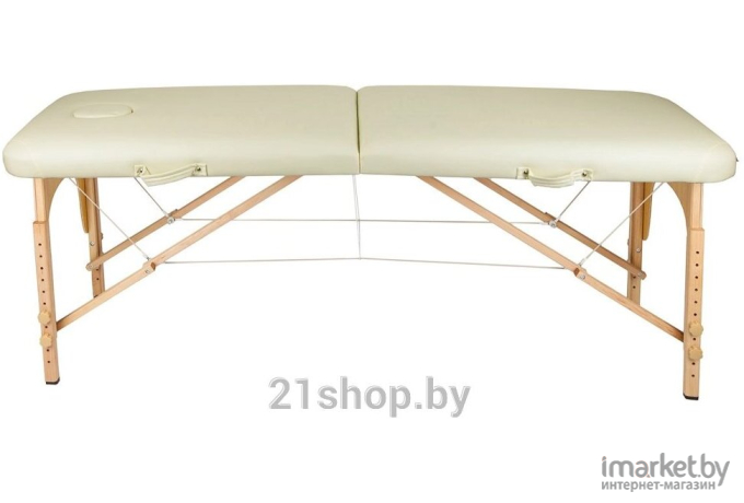 Стол массажный Atlas Sport складной 2-с деревянный 70 см бежевый
