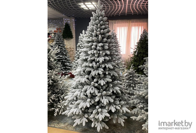 Новогодняя елка Maxy Poland Элиза заснеженная с литыми ветками 1.8 м