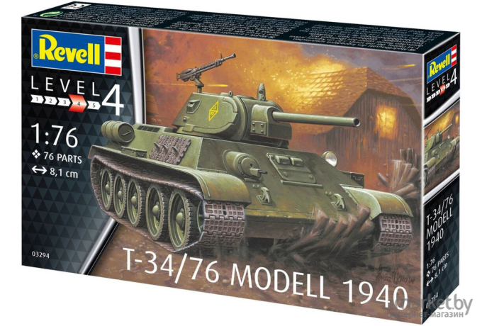 Сборная модель Revell Советский средний танк T-34/76 образец 1940 г. [3294]