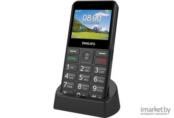 Мобильный телефон Philips Xenium E207 черный