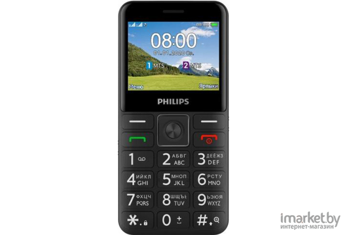 Мобильный телефон Philips Xenium E207 черный