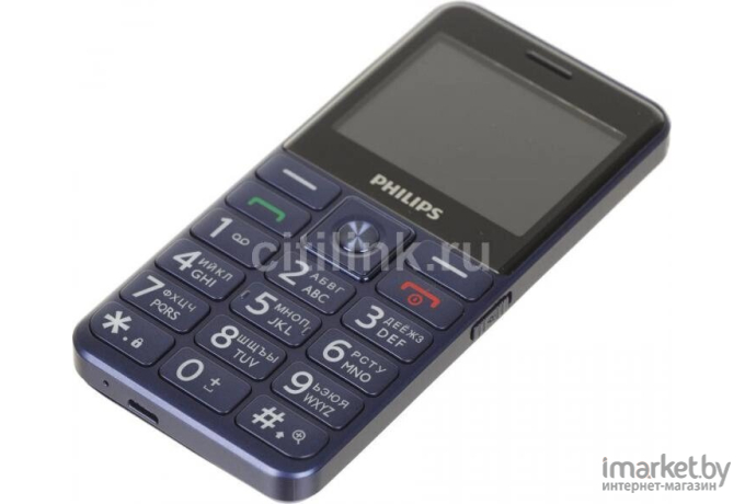 Мобильный телефон Philips Xenium E207 синий