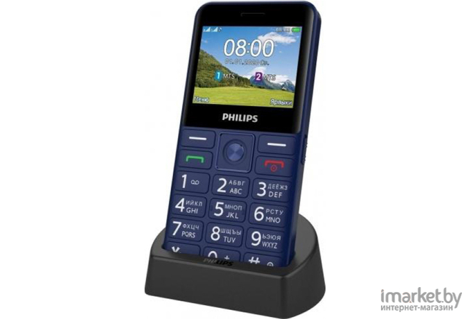 Мобильный телефон Philips Xenium E207 синий