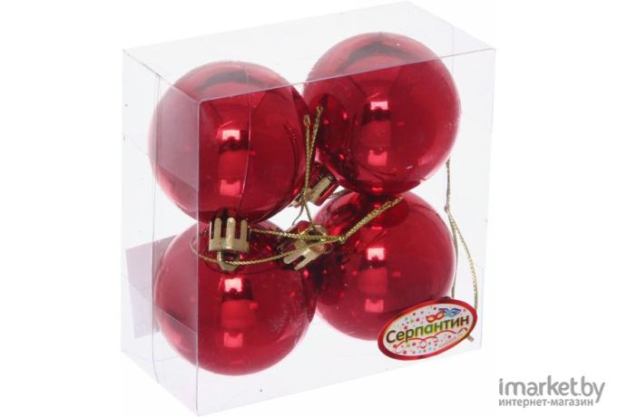 Елочная игрушка Серпантин Новогодние шары 5 см [183-846]