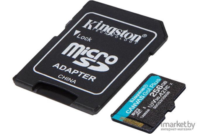 Карта памяти Kingston microSDXC 256Gb  UHS-II Class U [SDCG3/256GBSP]