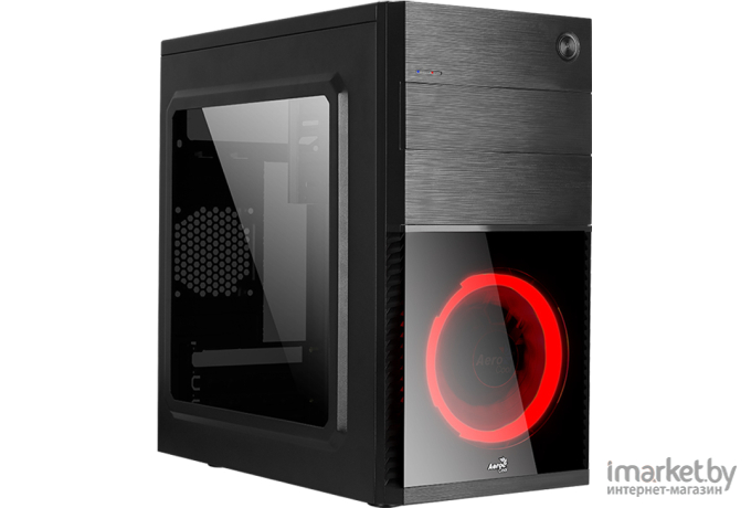 Корпус для компьютера AeroCool Cs-105 Red w/o PSU Red