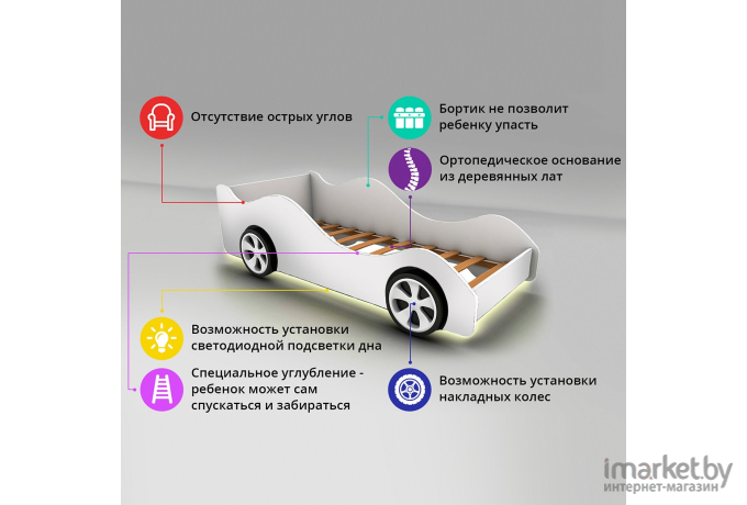 Детская кроватка Бельмарко Полиция  518