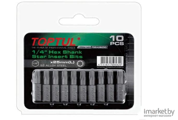 Насадка слесарная  Toptul TORX T30*25 1/4 [FSEA0830G]