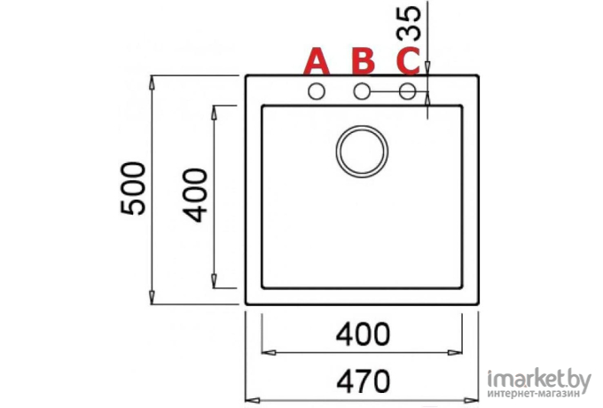 Кухонная мойка Elleci Quadra 102 K86 Black [LKQ10286]
