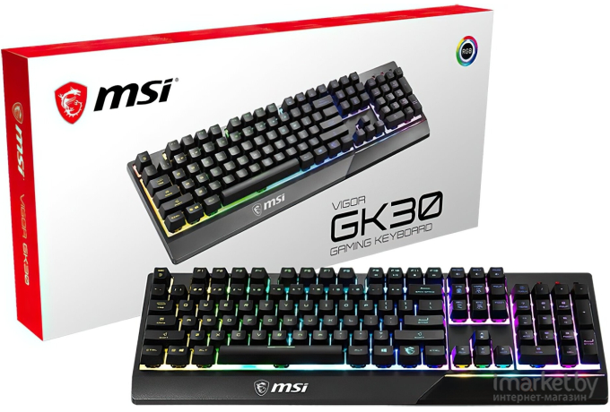 Клавиатура MSI Vigor GK30 RU Black