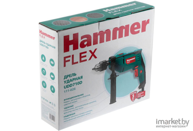 Электродрель Hammer UDD710D