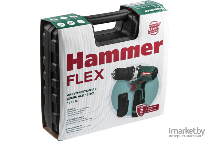 Дрель-шуруповерт Hammer Flex ACD12/2CS