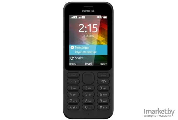 Мобильный телефон Nokia 215 DS TA-1272 Black [16QENB01A01]