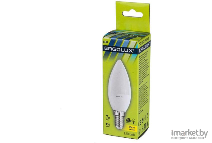 Светодиодная лампа Ergolux LED-C35-9W-E14-3K