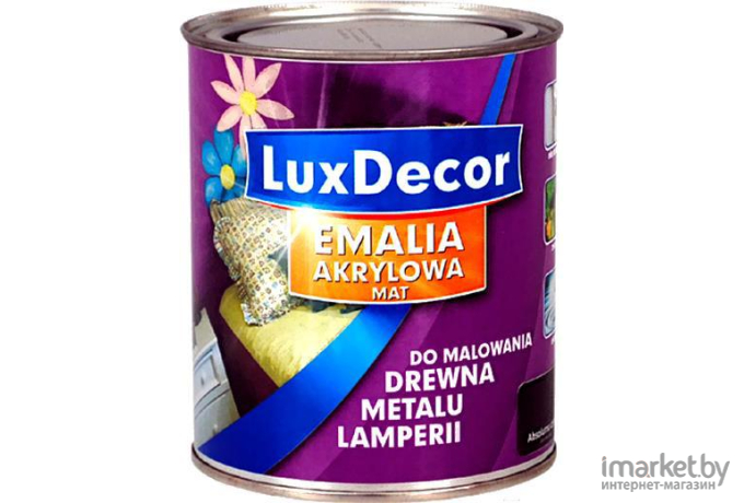 Эмаль LuxDecor Абсолютно черный 750 мл (матовый)