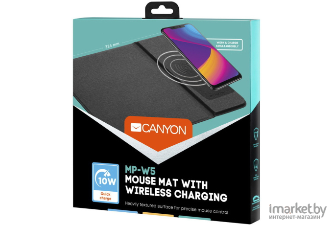 Мышь Canyon Mouse Mat Black [CNS-CMPW5]