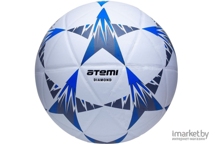 Футбольный мяч Atemi DIAMOND PVC р.5 белый/черный/синий