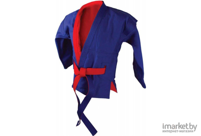 Куртка для самбо Atemi AX55 р.56/190 красный/синий
