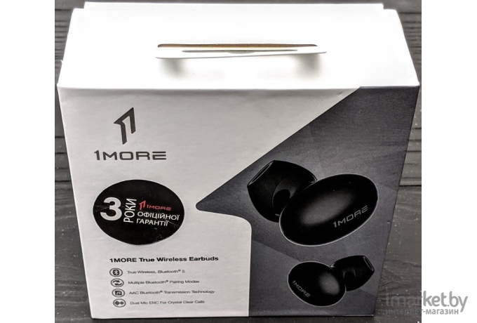 Наушники 1More True Wireless Earbuds Black [ECS3001B]