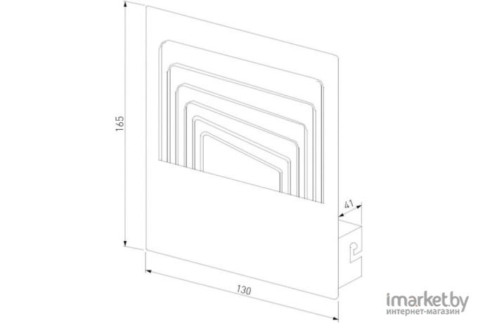 Бра Elektrostandard Onda LED MRL 1024 чёрный