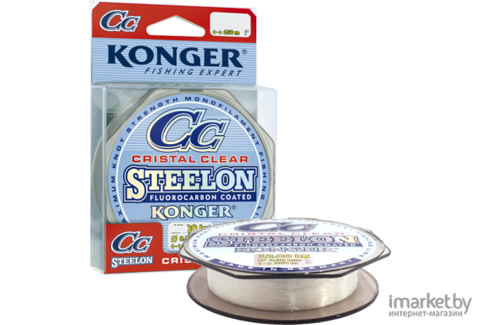 Леска монофильная KONGER STEELON CRISTAL CLEAR FLUOROCARBON 150 м 0,35 мм [239150035]