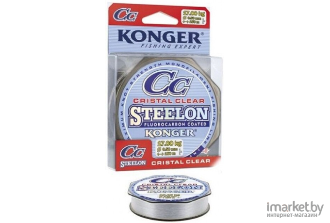 Леска монофильная KONGER STEELON CRISTAL CLEAR FLUOROCARBON 150 м 0,35 мм [239150035]