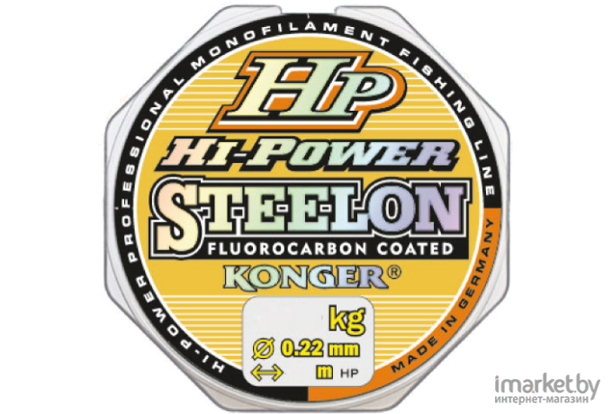 Леска флюорокарбоновая KONGER STEELON HP HI-POWER FLUOROCARBON 30 м 0,18 мм [241030018]