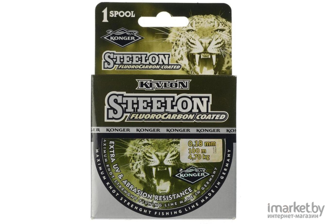 Леска флюорокарбоновая KONGER STEELON FLUOROCARBON 100 м 0,12 мм [220100012]