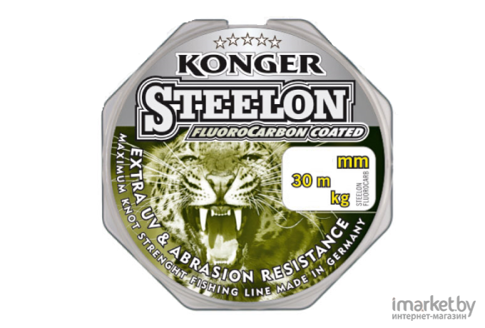 Леска монофильная KONGER STEELON FLUOROCARBON 30 м 0,08 мм [220030008]