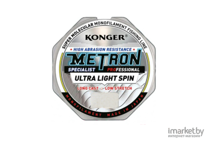 Леска монофильная KONGER METRON SPECIALIST ULTRA LIGHT SPIN 150 м 0,18 мм [203150018]