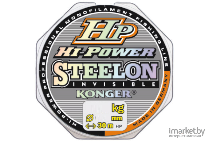 Леска монофильная KONGER STEELON HP HI-POWER INVISIBLE 30 м 0,20 мм [234030020]