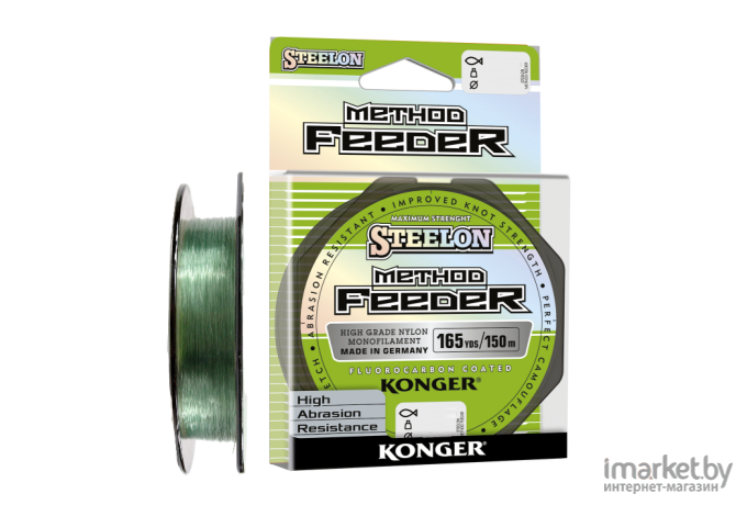 Леска монофильная KONGER STEELON METHOD FEEDER 150 м 0,22 мм [257150022]