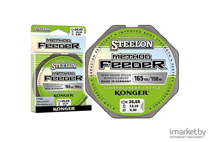 Леска монофильная KONGER STEELON METHOD FEEDER 150 м 0,22 мм [257150022]