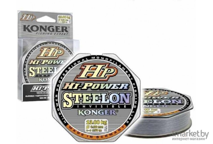 Леска монофильная KONGER STEELON HP HI-POWER INVISIBLE 150 м 0,22 мм [234150022]