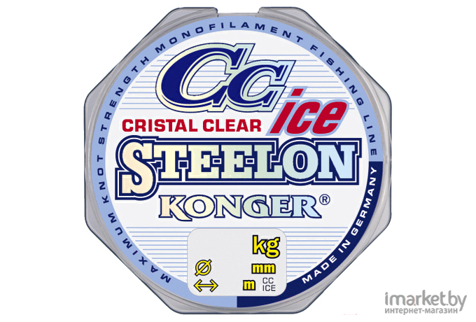 Леска монофильная KONGER STEELON CRISTAL CLEAR ICE 50 м 0,10 мм [240050010]