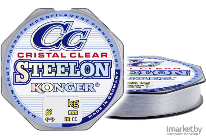 Леска монофильная KONGER STEELON CRISTAL CLEAR 30 м 0,08 мм [240030008]