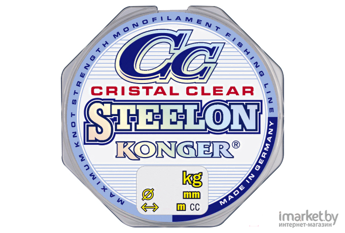 Леска монофильная KONGER STEELON CRISTAL CLEAR 30 м 0,12 мм [240030012]